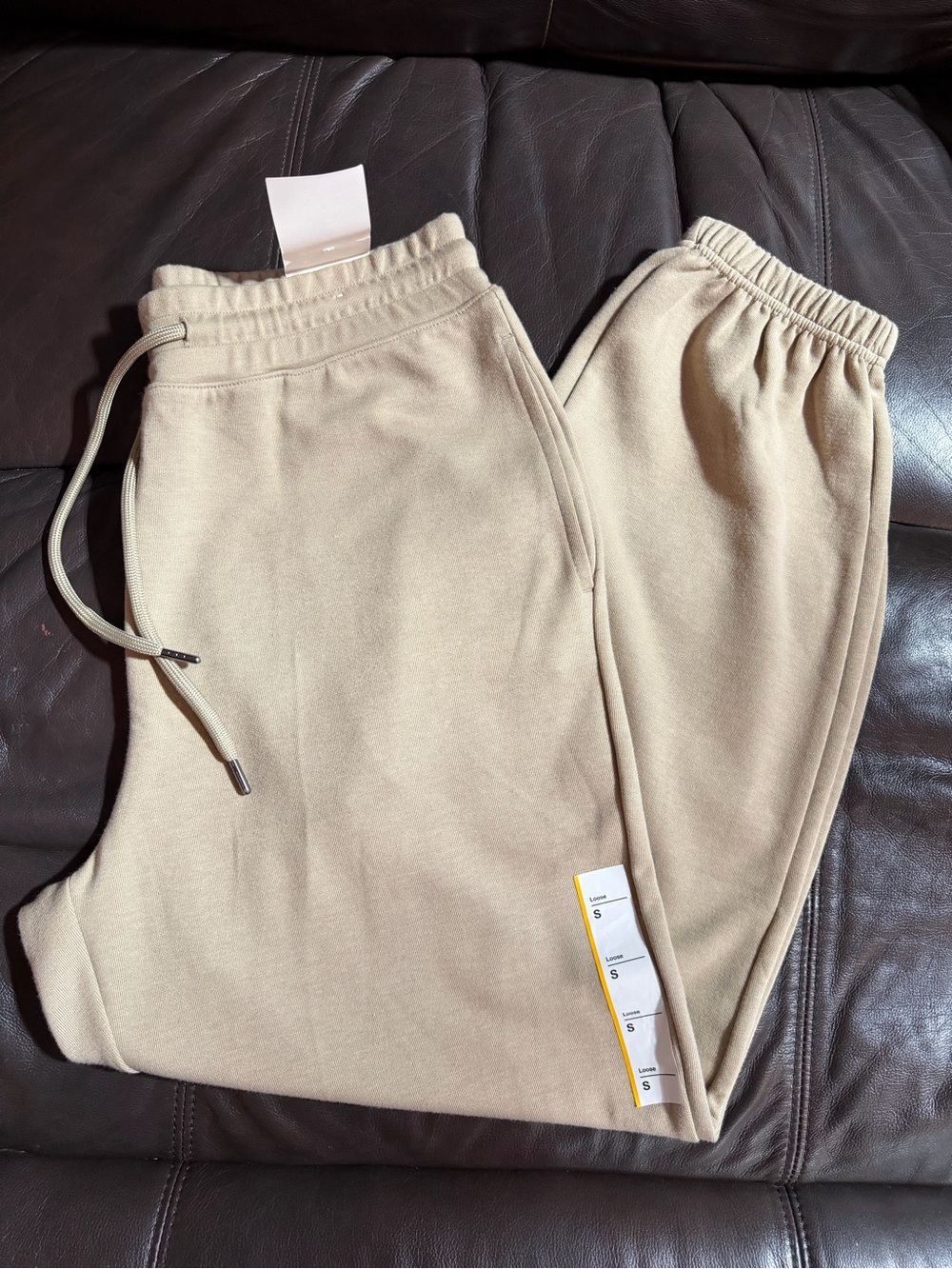 Original Use Kids Beige/Tan Fleece Jogger Pants